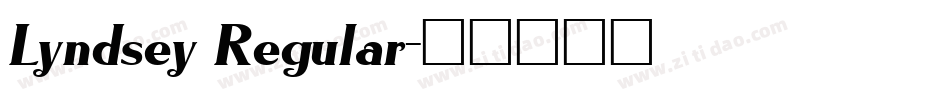 Lyndsey Regular字体转换